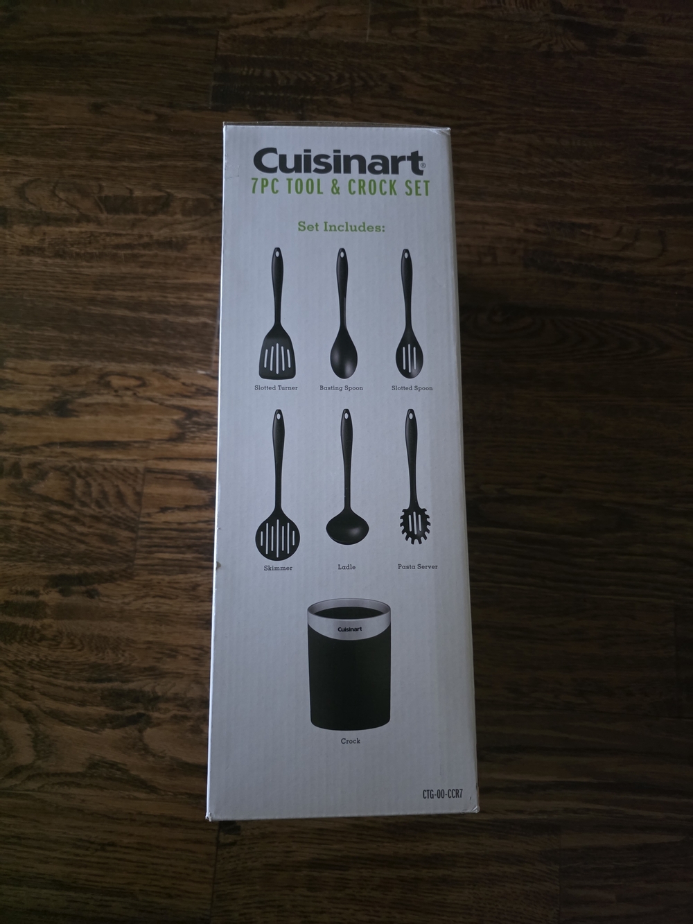 Cuisinart 7-Piece Black Tool & Crock Set